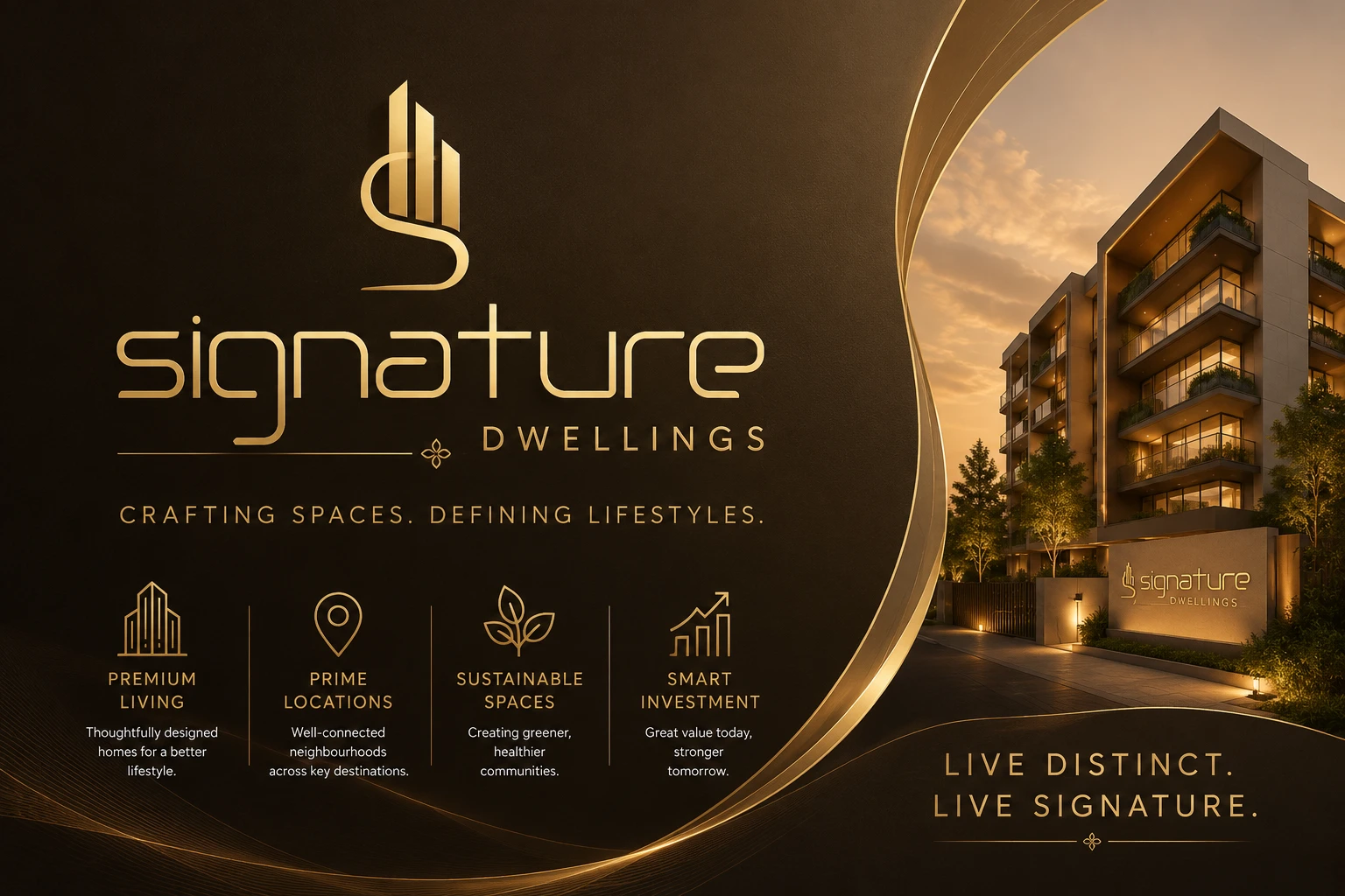 Signature Dwellings official logo for Kochi residential projects
